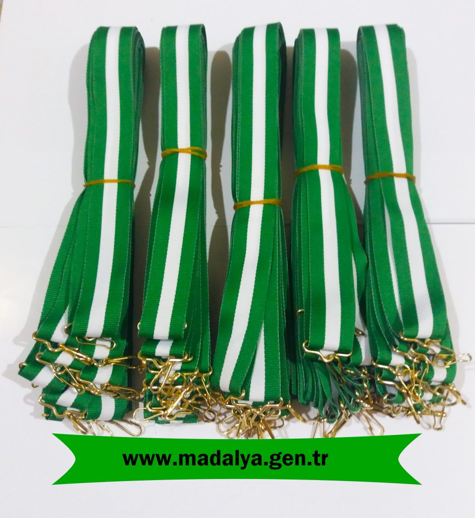 beyaz-yeşil-madalya-kurdelesi